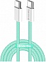 ���� ������ ColorWay USB-C to USB-C 1.0m 60W 3.0� green (CW-CBPDCC061-G)