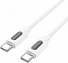 ���� ������ USB-C to USB-C 1.0m 60W silicone BX114 Structure white BOROFONE (6941991116919)