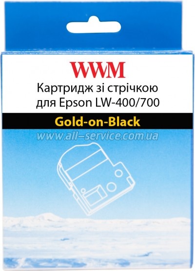 �������� WWM ��� Epson LW-400/ 700 9mm � 8m Black-on-Clear (WWM-SC9KZ)