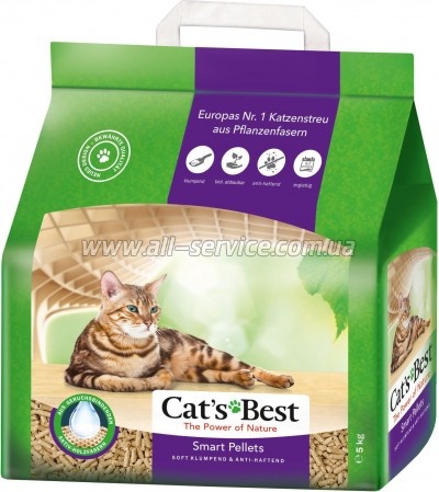 ����������� ��� ������� Cats Best Smart Pellets ��������� ����������� 5 �� (10 �) (4002973000885)