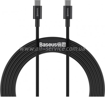 ���� ������ USB-C to USB-C 1.0m 5A Black Baseus (CATYS-B01)