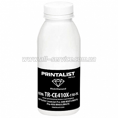  PRINTALIST HP CLJ Pro 300 M351/ M375/ Pro 400 M451/ M475  110 Black (TR-CE410X-110-PL)