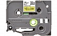 Brother 18mm Laminated yellow Print black (TZE641)