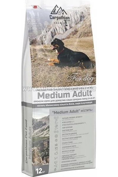     Carpathian Pet Food Medium Adult 12  (4820111140695)