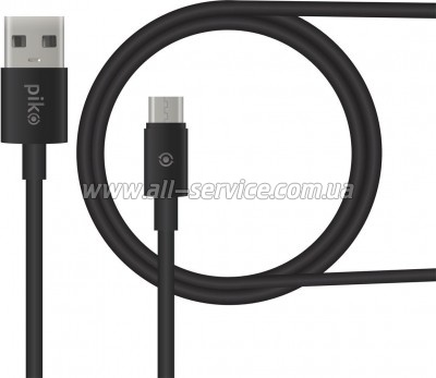 ���� ������ USB 2.0 AM to Micro 5P 2.0m black Piko (1283126493881)