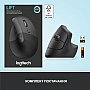  Logitech Lift Vertical Ergonomic Wireless/Bluetooth Graphite (910-006473)