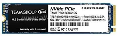 SSD  Team M.2 NVMe PCIe 3.0 x4 512GB MP33 2280 TLC (TM8FP6512G0C101)