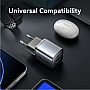 �������� ������� Vention 1xUSB-C PD30W + 1xUSB QC3.0 18W GaN gray (FEWH0-EU)