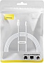 ���� ������ USB 2.0 AM to USB-C 2.0m 100W moon white Baseus (P10320102214-03)