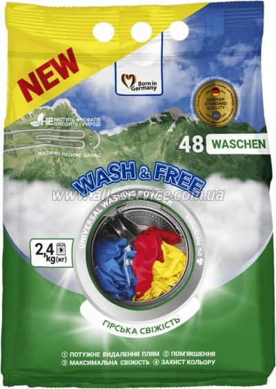 ���������� ������� Wash&Free Universal ������ �������� 2.4 �� (4262396143204)