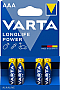  Varta AAA Longlife Alkaline * 4 (04903121414)