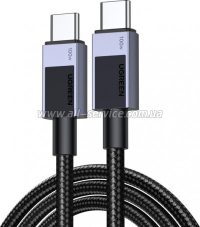���� ������ USB-C to USB-C 3.0m 100W L512 gray Ugreen (45065)