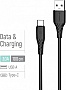 ���� ������ USB 2.0 AM to USB-C 1.0m 3A textured PVC black ColorWay (CW-CBUC094-BK)
