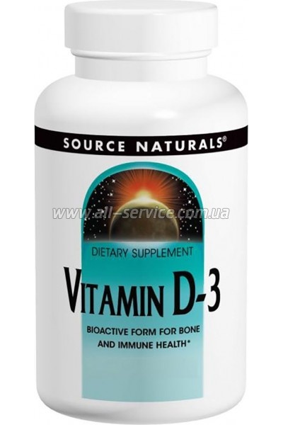  Source Naturals  D-3 2000IU, 100  (SN2144)