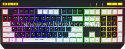  Hator Icefall USB Black/White (HTK400UA)