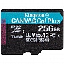   Kingston MicroSDXC 256GB Canvas Go! Plus Class 10 UHS-I U3 V30 A2 (SDCG3/256GBSP)