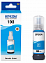  Epson 108 EcoTank L8050/ L18050 Cyan (C13T09C24A)