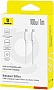 Дата кабель USB-C to USB-C 1.0m 100W white Baseus (P10377704213-00) Дата кабель USB-C to USB-C 1.0m 100W white Baseus (P10377704213-00)