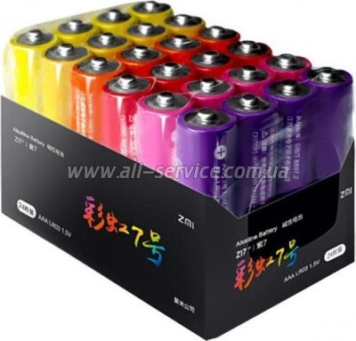 ��������� Xiaomi ZMI ZI7 Rainbow AAA batteries * 24 (AA724)