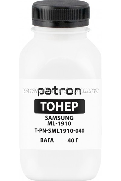 Тонер Patron Samsung ML-1910 бутль 40г Black (PN-SML1910-040) Тонер Patron Samsung ML-1910 бутль 40г Black (PN-SML1910-040)