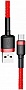 ���� ������ USB 2.0 AM to USB-C 1.0m Cafule 3A red Baseus (CATKLF-B09)