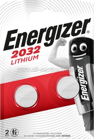 ��������� Energizer CR2032 Lithium * 2 (ENEBCR2032B2)
