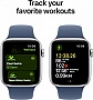 - Apple Watch SE 2024 GPS 40mm Silver Aluminium Case with Denim Sport Band - M/L (MXED3QH/A)