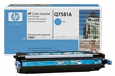   HP Color LJ 3600/ 3800/ CP3505 series Cyan (Q7581A)
