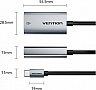 ������� USB-C to RJ45 Ethernet 1000Mbps black Vention (CFPHB)