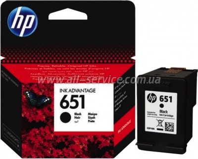  HP 651 HP Deskjet 5575/ Officejet 202 Black (C2P10AE)