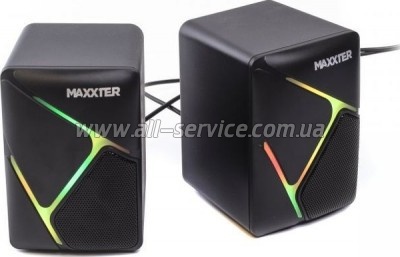   Maxxter CSP-U004RGB USB Black (CSP-U004RGB)