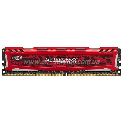  Micron Crucial DDR4 2400 4GB Ballistix Sport, Red, Retail (BLS4G4D240FSE)