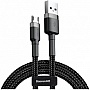 ���� ������ USB 2.0 AM to Micro 5P 3.0m 2A Gray-Black Baseus (CAMKLF-HG1)