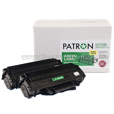  Patron Green Label SAMSUNG MLT-D101S/ ML-2160 (PN-D101DGL) DUAL PACK