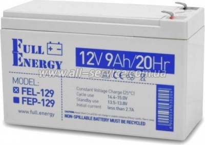 �������������� ������� Full Energy 12V 9Ah (FEL-129)