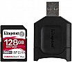   Kingston SDXC 128GB Canvas React Plus Class 10 UHS-II U3 V90 + USB- (MLPR2/128GB)