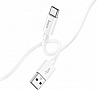 ���� ������ USB 2.0 AM to USB-C 1.0m Magic silicone X87 white HOCO (6931474783240)