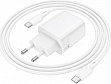 �������� ������� BOROFONE BN26 Fuente USB-C PD20W + cable USB-C to USB-C White (6941991120251)