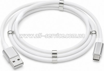 ���� ������ USB 2.0 AM to USB-C 1.0m 2.4A white XoKo (XK-UTC-001-WH)