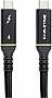 ���� ������ USB-C to USB-C 1.0m USB4 40Gbps, 100W, 20V/ 5A, 4K/ 60HZ PowerPlant (CA913299)