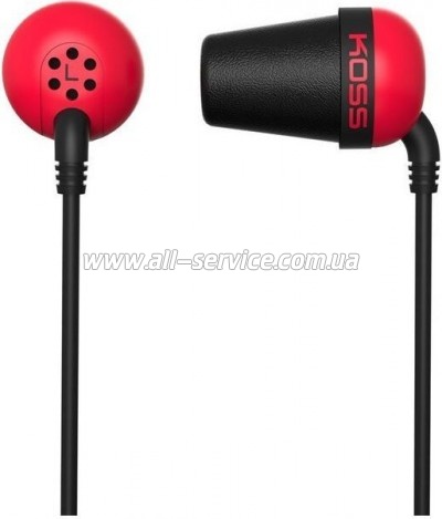 �������� Koss The Plug Noise Isolating Red (196768.101)