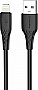 ���� ������ USB 2.0 AM to Lightning 2.0m 3A textured PVC black ColorWay (CW-CBUL095-BK)