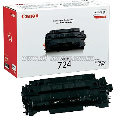     Canon 724  LBP 6750/ 6780/ MF 512/ 513/ HP CE255A/ 3481B002