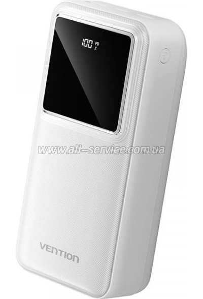 Батарея универсальная Vention 30000mAh 22.5W White (FHMW0) Батарея универсальная Vention 30000mAh 22.5W White (FHMW0)