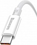 ���� ������ USB 2.0 AM to USB-C 1.5m Superior Fast Charging 100W moon white Baseus (P10320102214-02)