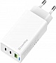 �������� ���������� ColorWay GaN Mini 65W PD Port PPS USB (USB-2C1A) white (CW-CHS058PD-WT)