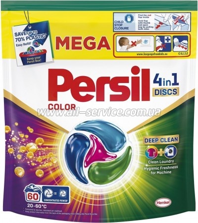 ������� ��� ������ Persil 4in1 Discs Color Deep Clean 60 ��. (9000101830880)