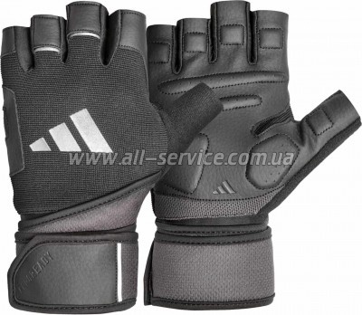    Adidas Wrist Wrap Training Gloves ADGB-15050 Black XS (885652028745)
