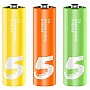  Xiaomi ZMi Rainbow AA batteries AA ZI5 * 12 + AAA ZI7 * 12 (16358)