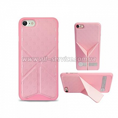  O!coat 0.3+Totem Versatile case for iPhone 7 Pink (OC777PK)